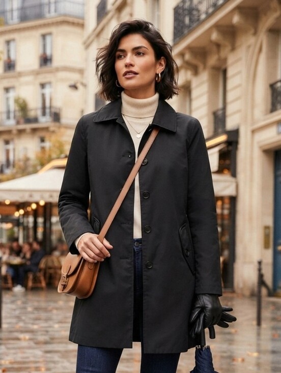 Lauren Ralph Lauren Jackets & Blazers - Lauren Ralph Lauren Black Trench Coat Large